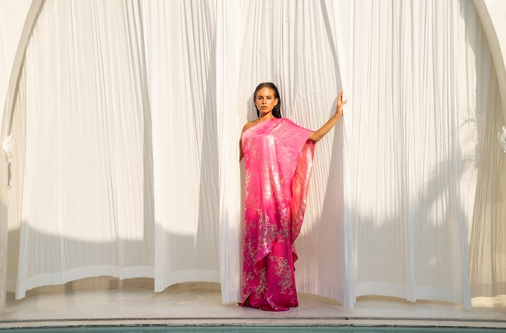 Charlotta Gandolfo in pink dress.