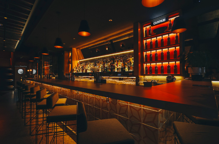 Interior of the Eximia Bar