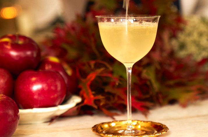 A cocktail crafted at a cocktail making class in Dante NYC.