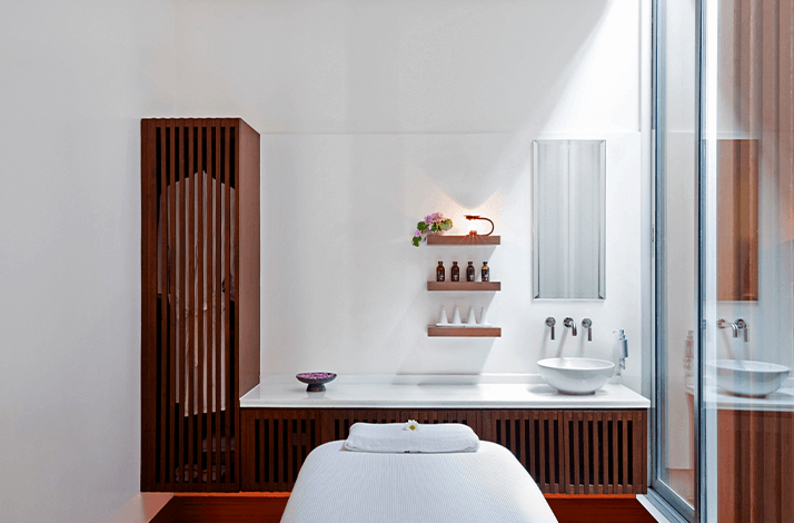 The interior of the COMO Shambhala Metropolitan Bangkok