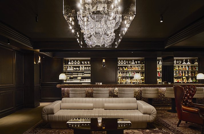 Luxurious interior of  Kimpton Qiantan Hotel.