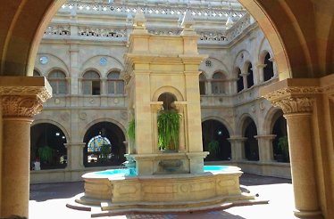 Fountain in Palacio de Gobernacion, Guatemala 