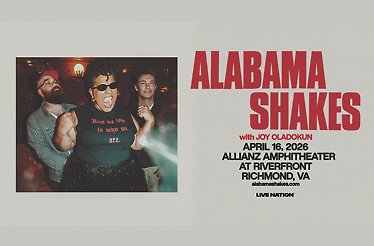Promotional banner for Alabama Shakes.