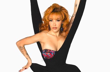 Promotional banner for Doja Cat.