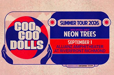 Promotional banner for Goo Goo Dolls - Summer Tour 2026