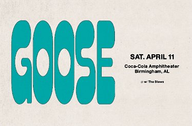 Promotional banner for Goose band.