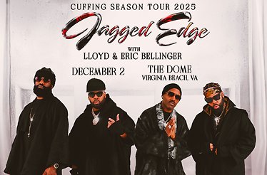 Promotional banner for music band Jagged Edge.