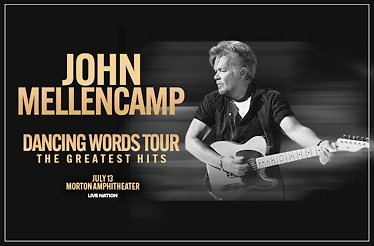 Promotional banner for John Mellencamp Dancing Words Tour: The Greatest Hits