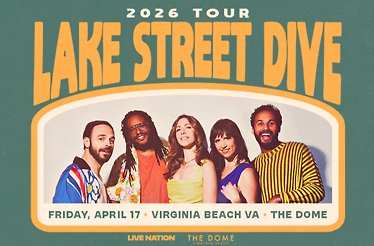 Promotional banner for Lake Street Dive 2026 Tour.