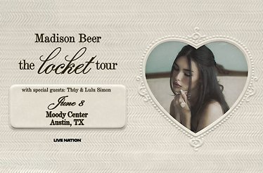 Promotional banner for Madison Beer: the locket tour.