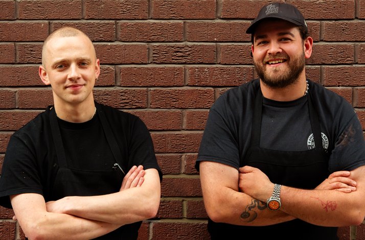 Iconic London chef duo Gorka George Husband and George Brown at Arkestra's Ritmo bistro.