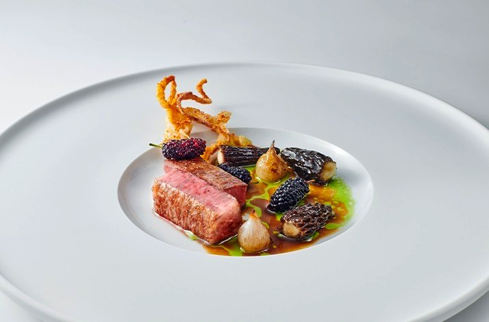 A special meal beautifully served at Michelin-starred restaurant Molina