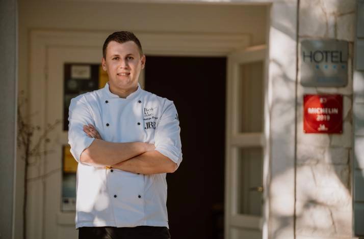 The chef, Matija Bregeš, of restaurant Boskinac