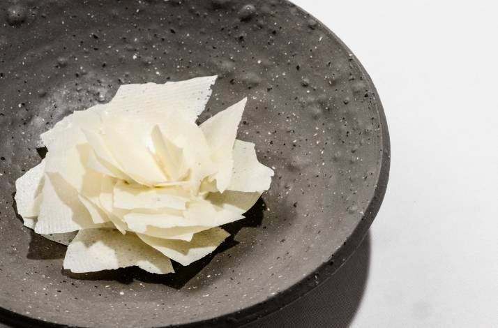 A unique dessert beautifully served at restaurant Boskinac