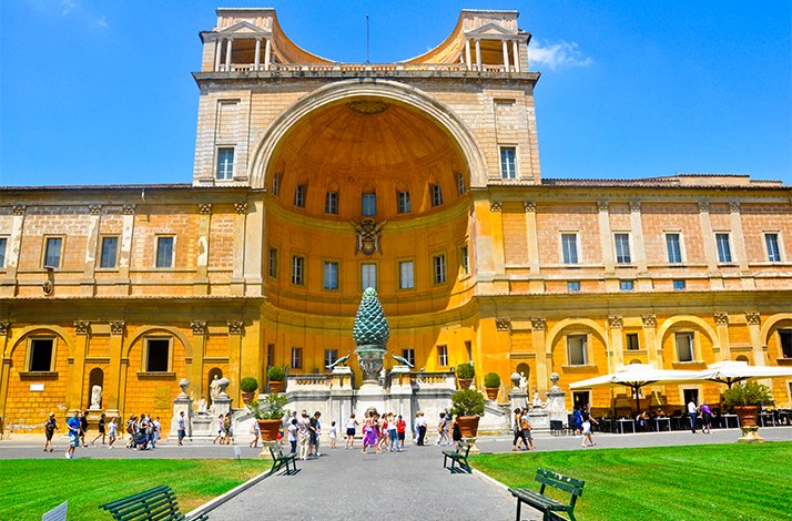 The Sistine Chapel at the Apostolic Palace, the pope's official residence in Vatican City.  