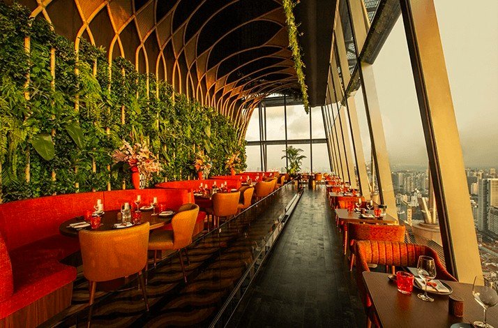 Sushibamba Singapore's seating and view.