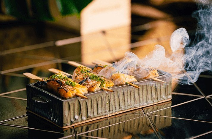 A meal at Sushibamba.