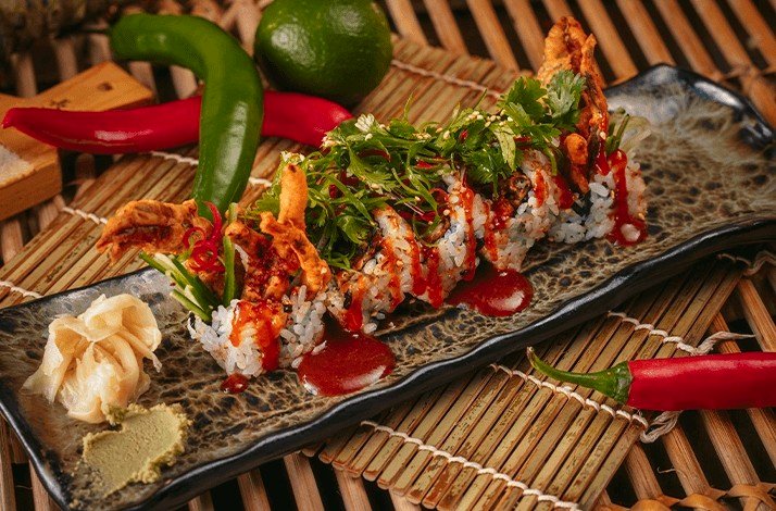 A meal at Sushibamba.