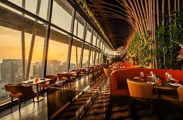 Sushibamba Singapore's seating and view.