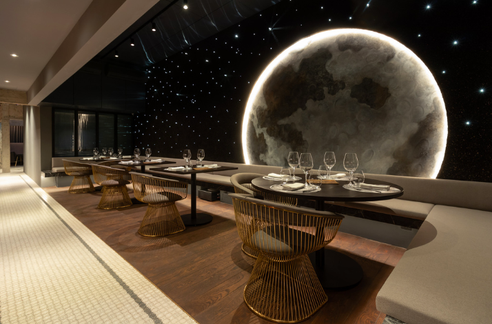 Interior of DC Restaurant in Kuala Lumpur.