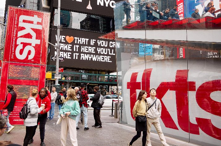 Outside of tkts square