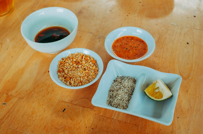 A view of the fish menu.