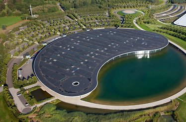 Bird's-eye view of McLaren Technical Centre