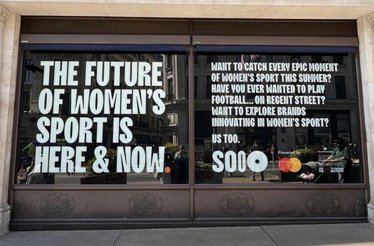 SOOO new store at 245 Regent Street, featuring SOOO and Mastercard logos