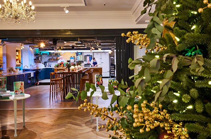 Interior of Fortnum & Mason Food and Drink studio