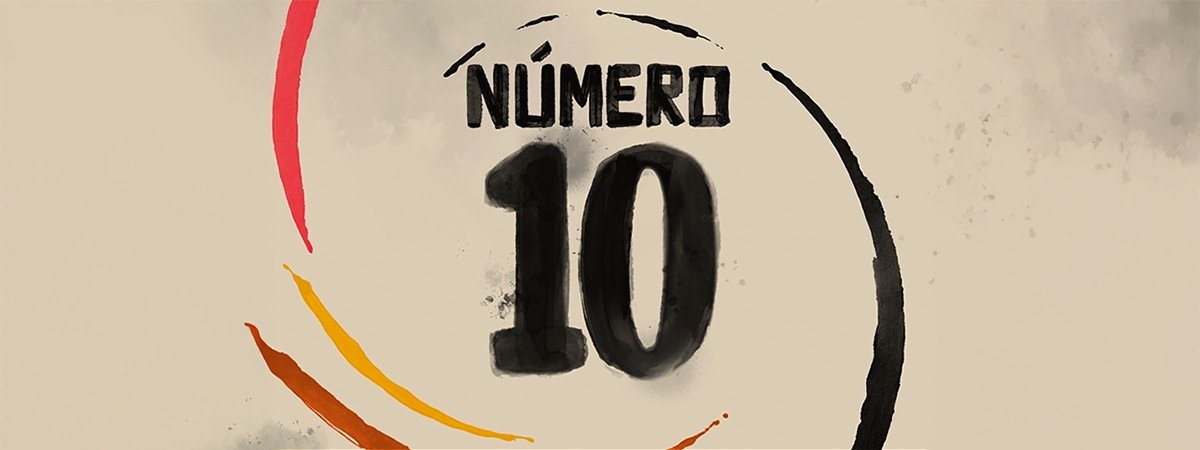 'Numero 10' on a beige background