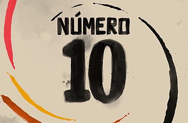 'Numero 10' on a beige background