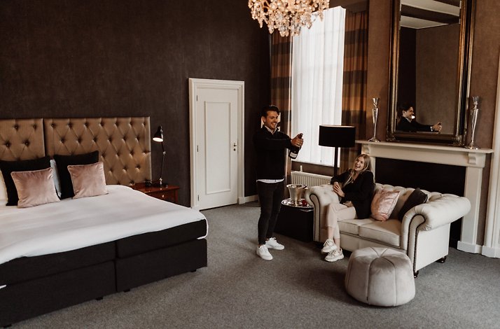 Interior of Honeymoon Suite at the Châteauhotel De Havixhorst in the Netherlands