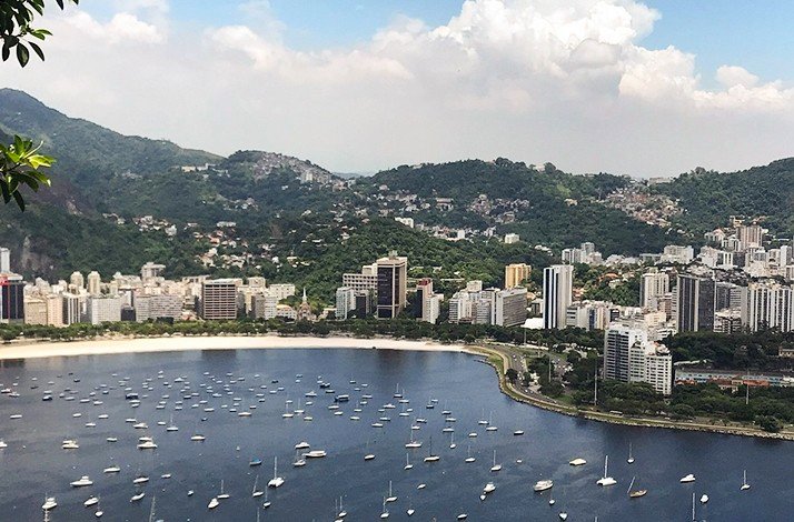 Botafogo, a beach at Guanabara Bay in Rio.