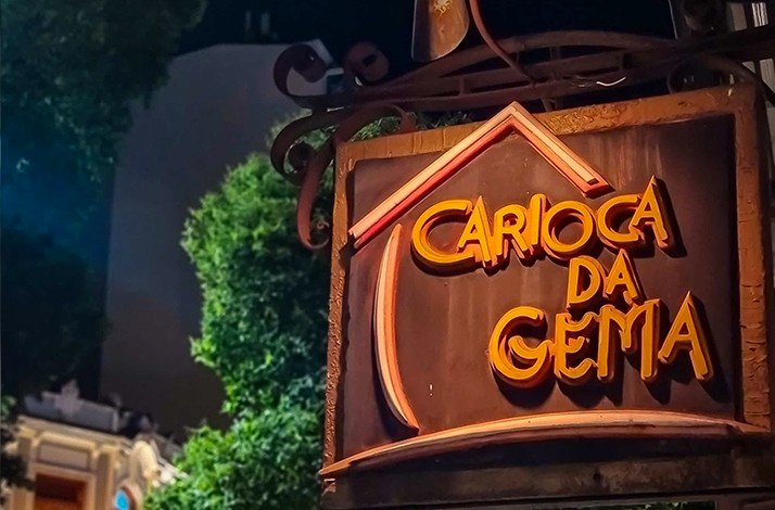 Carioca da Gema, a popular samba bar, where you can get a complimentary caipirinha and appetizer.