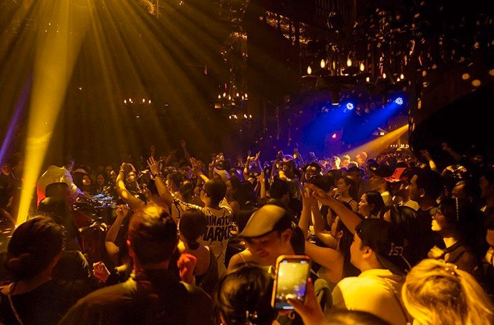 Crowd enjoying a show at The Iron Fairies Bali.