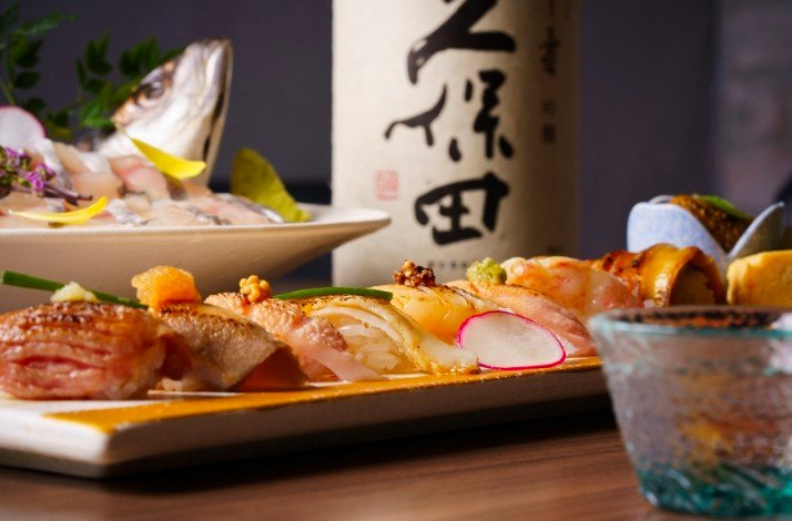 Examples of Japanese dishes served at ODDS & Zushi ANA