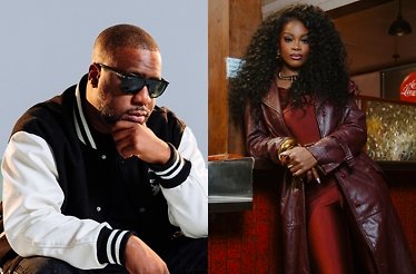 Robert glasper using a sunglasses and  Ari Lennox