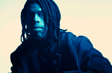 Close up shot of Flying Lotus.
