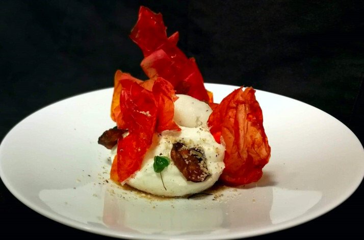 A mouthwatering dish with an unusual presentation from chefs Benjamin and Aurélien Michel at Popâ.