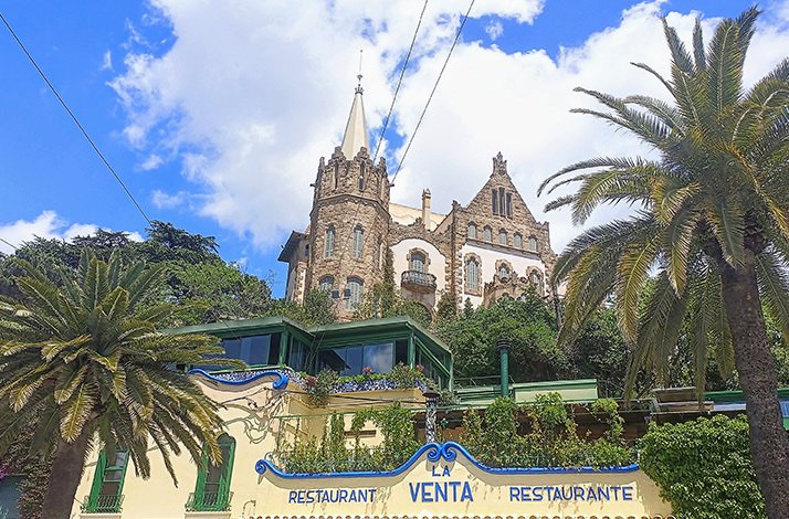 Outside of la Venta Restaurant at Tibidado, Barcelona