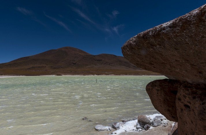 Fascinating and beautiful landscape of Piedras Rojas Atacama, Chile.