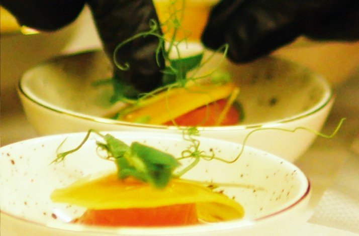 A gourmet meal prepared by Chef Javiera Palacios.