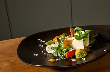 One of the delicious dishes at Romantik Hotel Meisenheimer Hof.