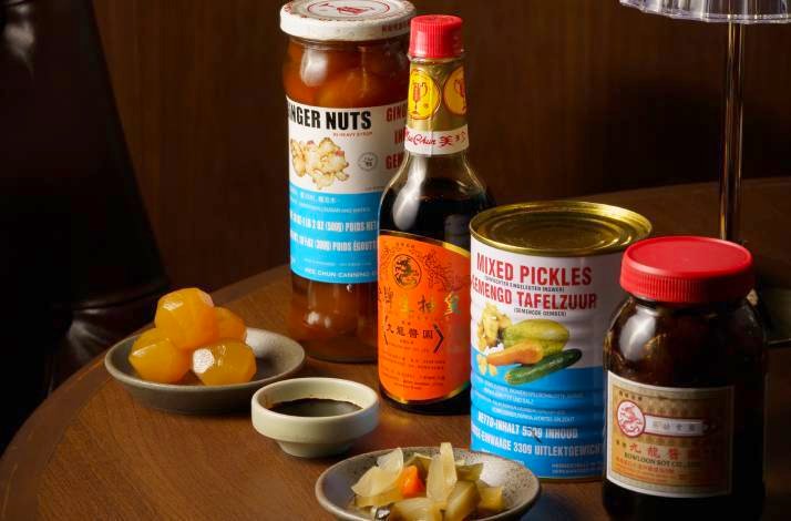 Different types of sauces used by chef Alvin Leung, a.k.a. 