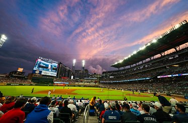 Truist Park Stadium crowded during the game