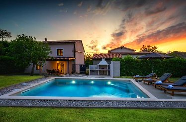 The exterior of  Casa Milena, a restored 200-year-old stone home in Istria