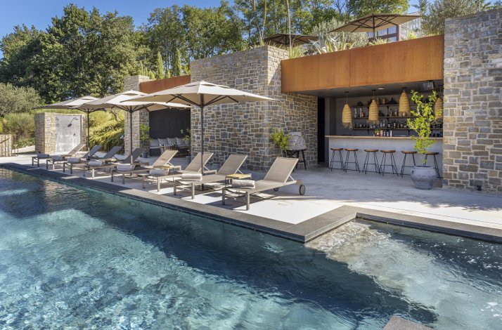 Outside of San Canzian Hotel & Residences, close to a swimming pool