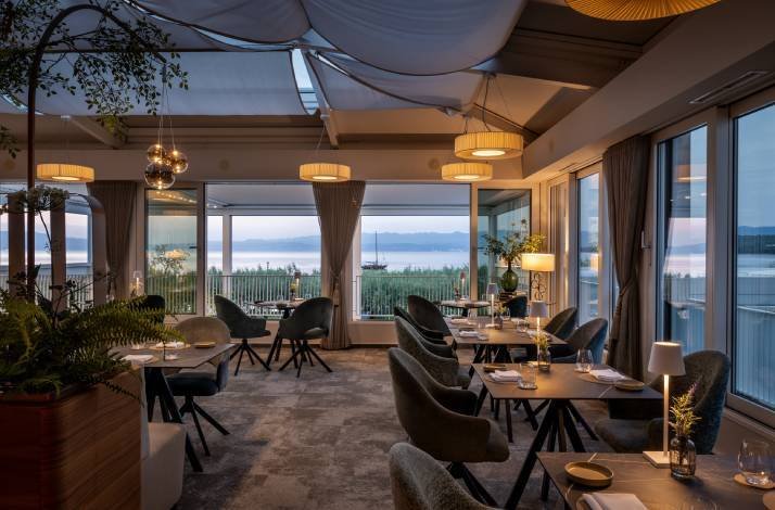 The interior of Restaurant Vila Rova on Krk, Croatia's largest island