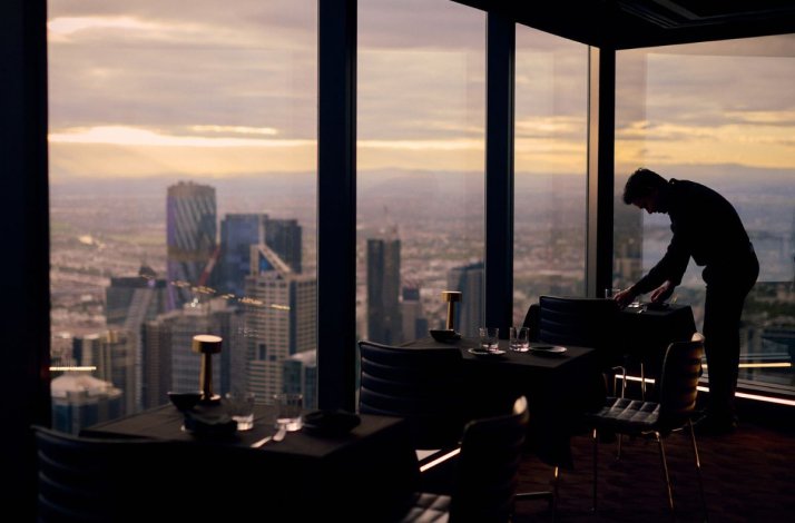 Inside of Eureka 89, a fine dining and events venue at Eureka Tower