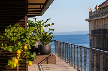 The balcony at the  Keight Hotel Opatija.